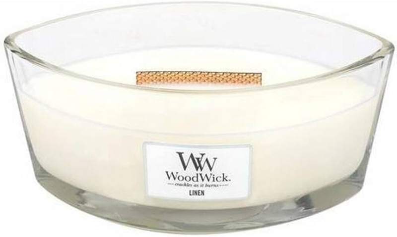 WoodWick Linen Ellipse Candle, Set of 2 — photo 3 of 8