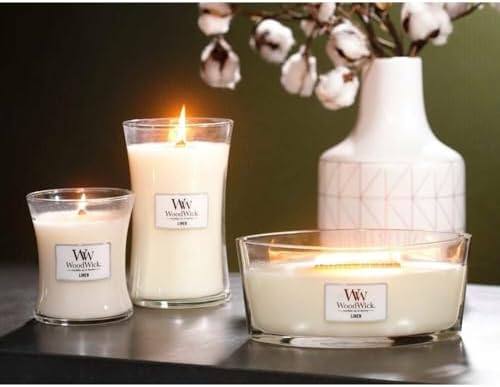 WoodWick Linen Ellipse Candle, Set of 2 — photo 8 of 8