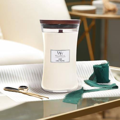 WoodWick Linen Large Hourglass Candle — photo 10 of 14