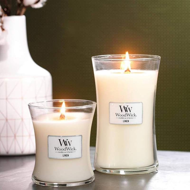 WoodWick Linen Large Hourglass Candle — photo 11 of 14