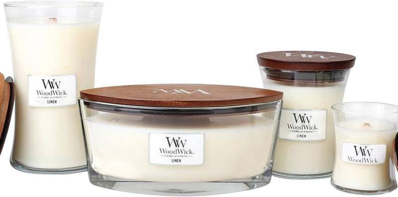 WoodWick Linen Large Hourglass Candle — photo 13 of 14