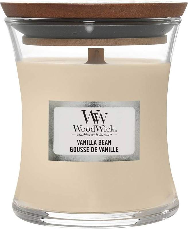 WoodWick Vanilla Bean Mini Hourglass Candle — scented candle