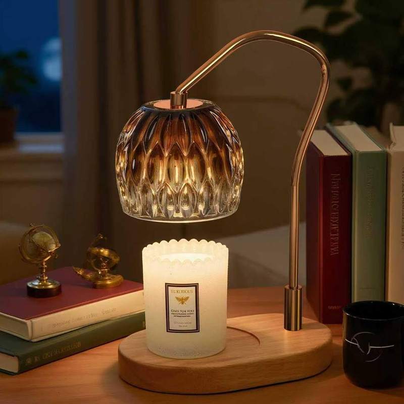 WYghyronic 30 cm Candle Warmer Lamp, candle warmer lamp with a decorative shade