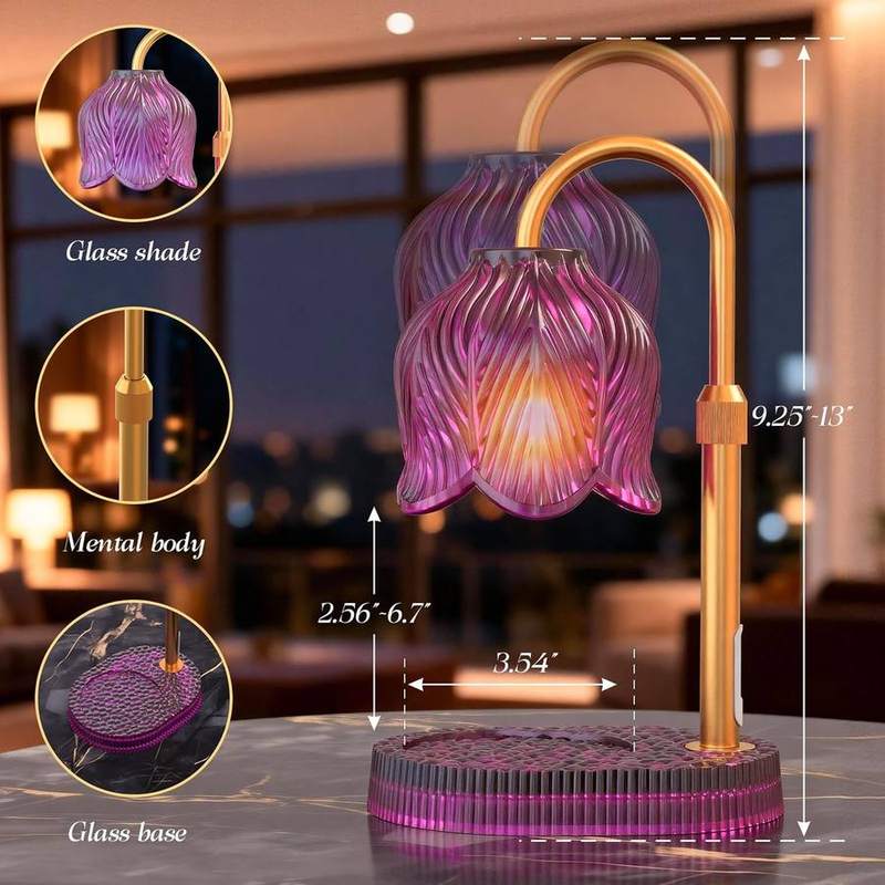 WYghyronic Lacquered Flower Candle Warmer Lamp, 32 cm — photo 3 of 12