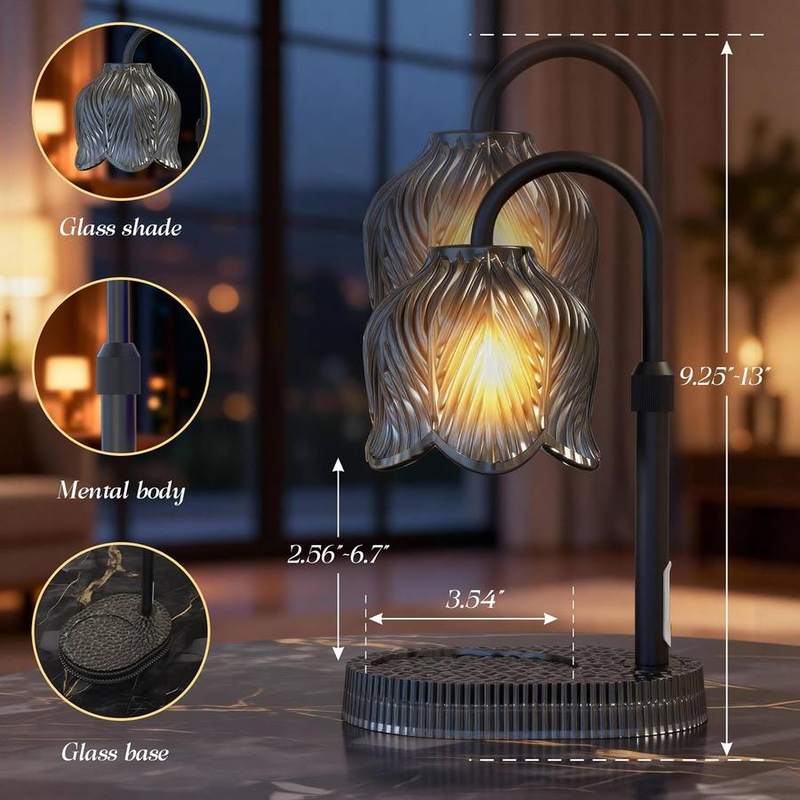WYghyronic Polished Flower Candle Warmer Lamp, 32 cm — photo 5 of 12