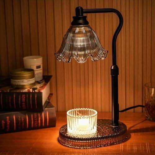 WYghyronic Flower Glass-Base 32 cm Candle Warmer Lamp — photo 2 of 13