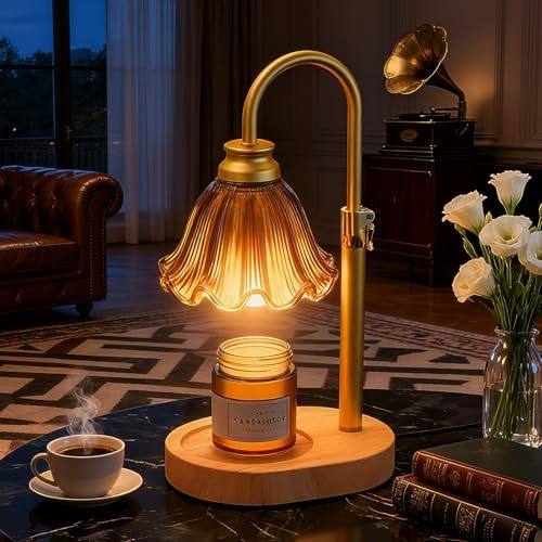 WYghyronic Flower Glass-Base 32 cm Timer Candle Warmer Lamp — photo 2 of 12