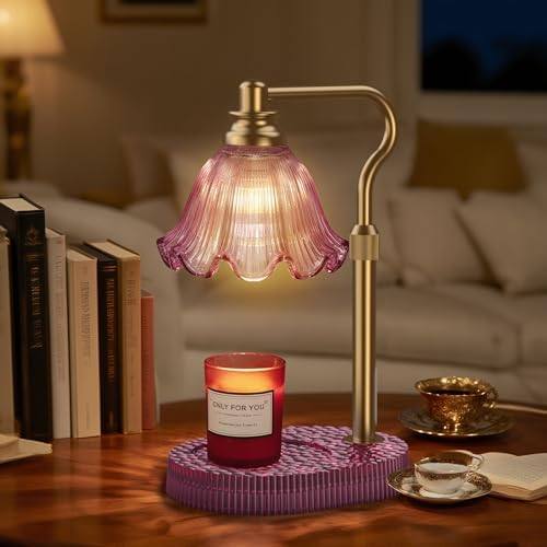 WYghyronic Flower Candle Warmer Lamp, Glass Base, 32 cm — photo 2 of 12