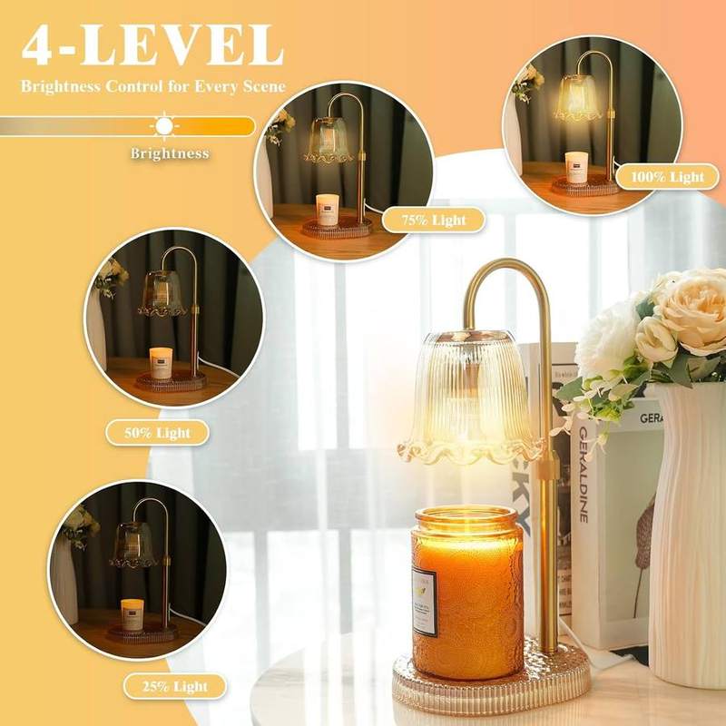 WYghyronic Brown Glass Candle Warmer Lamp — photo 3 of 12