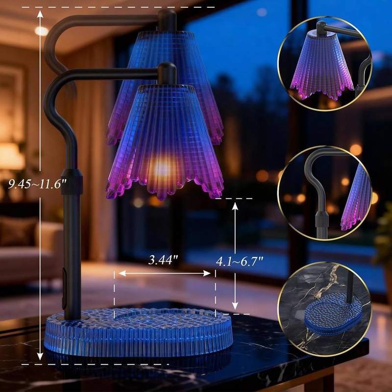 WYghyronic Glass Candle Warmer Lamp, Polished Shade — photo 9 of 12