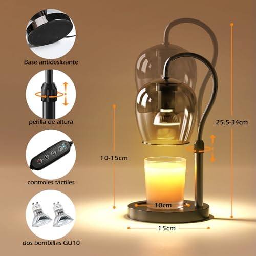 WYghyronic Glass Metal-Base Candle Warmer Lamp — photo 6 of 12