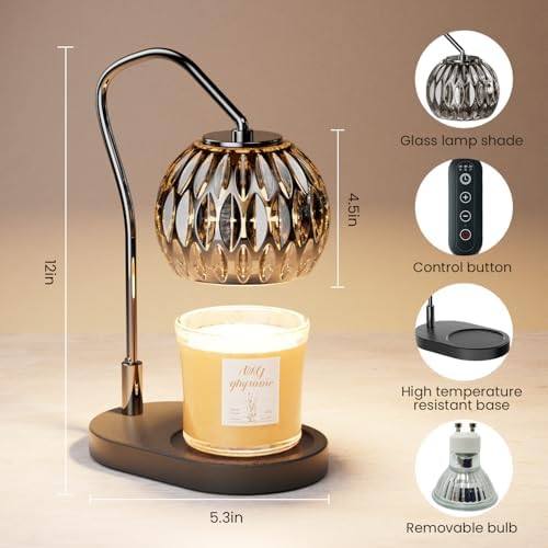 WYghyronic Wood-Base Candle Warmer Lamp — photo 4 of 12