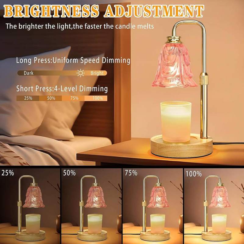 XJZJY Pink Frosted Candle Warmer Lamp — photo 3 of 14