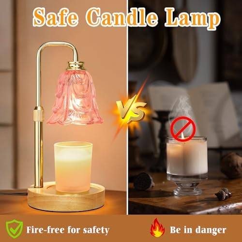 XJZJY Pink Frosted Candle Warmer Lamp — photo 8 of 14