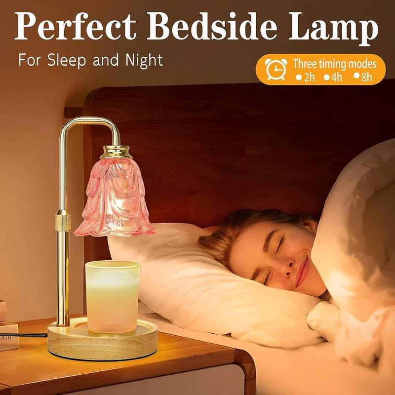 XJZJY Pink Frosted Candle Warmer Lamp — photo 9 of 14