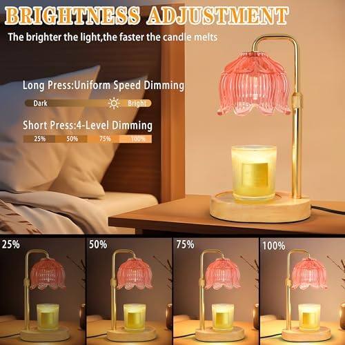 XJZJY Pink Lotus Flower Candle Warmer Lamp — photo 4 of 14