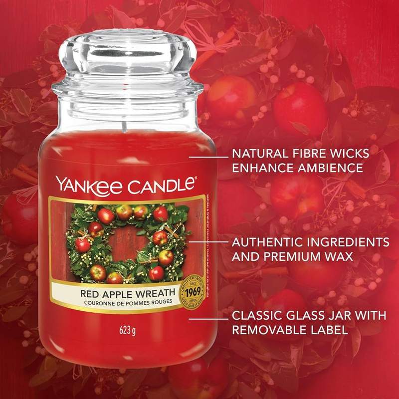 Yankee Candle Red Apple Wreath Large Jar Candle — photo 9 of 18