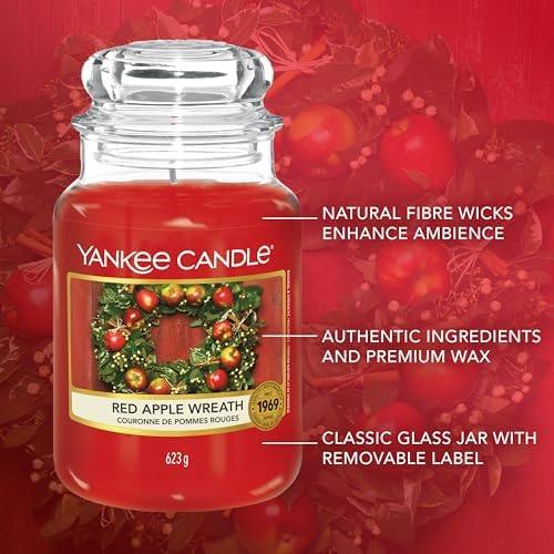 Yankee Candle Red Apple Wreath Large Jar Candle — photo 10 of 18