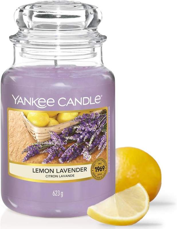 Yankee Candle Lemon Lavender Large Jar Candle — jar scented candle