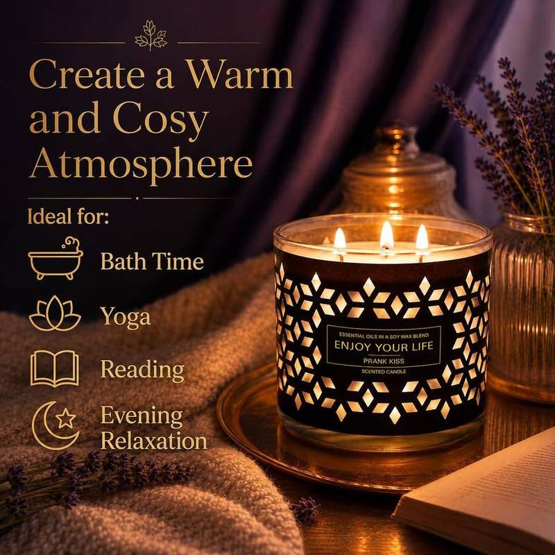 YINUO LIGHT Lavender 3-Wick Candle, 415 g — photo 7 of 16