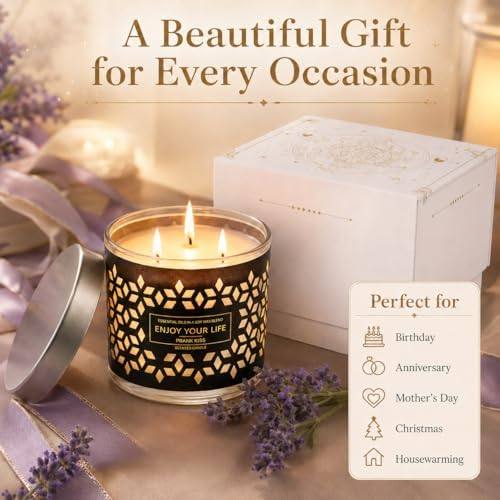 YINUO LIGHT Lavender 3-Wick Candle, 415 g — photo 12 of 16
