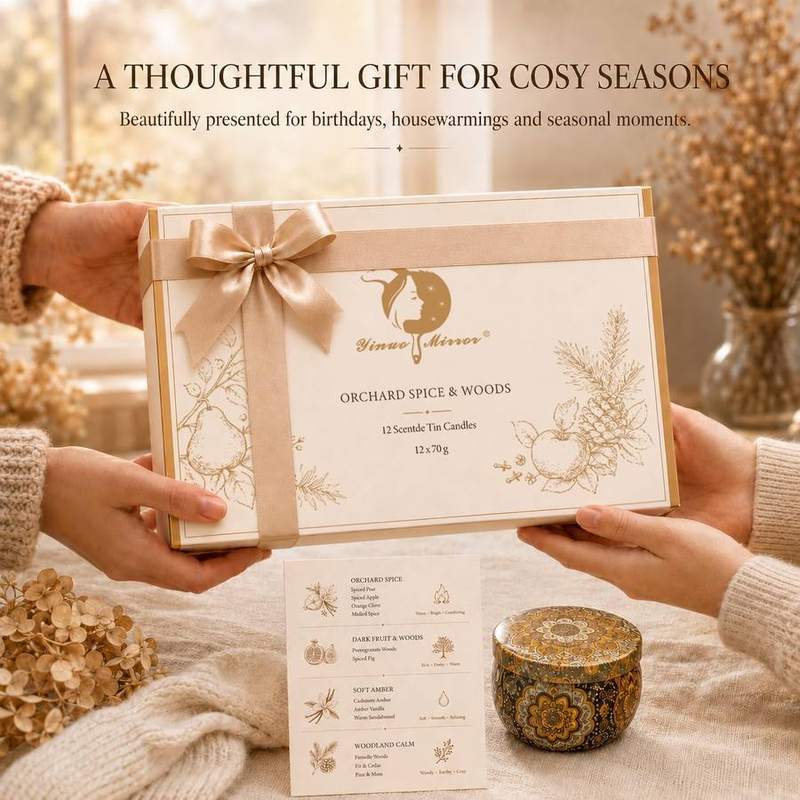 Yinuo Mirror Autumn & Winter Candle Gift Set of 12 — photo 13 of 16