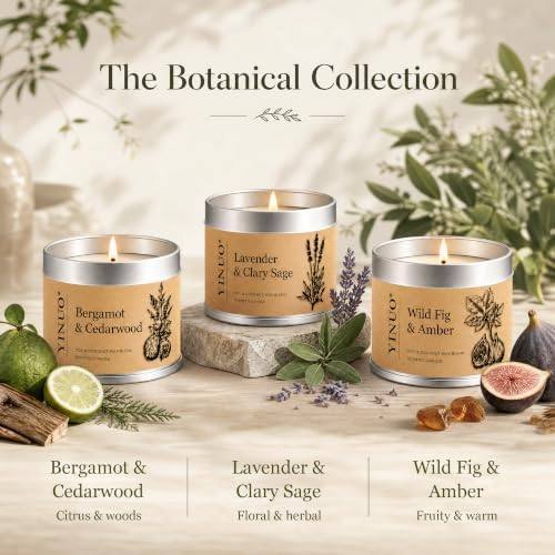 Yinuo Mirror Botanical Soy-Coconut Candle Gift Set of 3 — photo 6 of 16