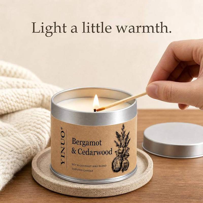 Yinuo Mirror Botanical Soy-Coconut Candle Gift Set of 3 — photo 15 of 16