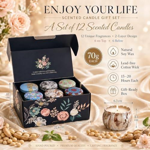 Yinuo Mirror Scented Candle Gift Set of 12 — photo 6 of 18