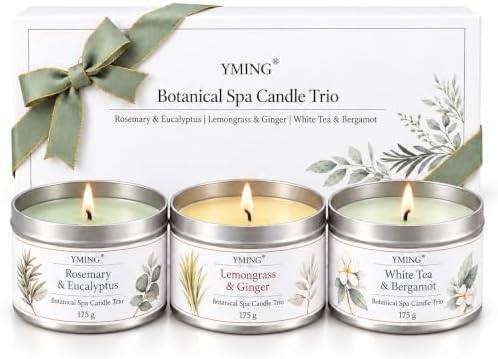 YMing Bergamot, Eucalyptus and Rosemary Scented Candle Gift Set of 3 — photo 2 of 18