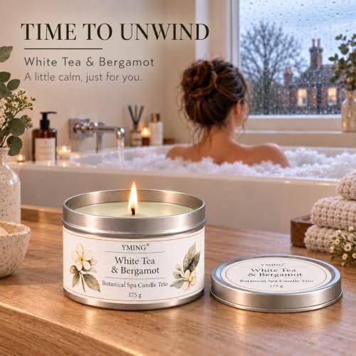 YMing Bergamot, Eucalyptus and Rosemary Scented Candle Gift Set of 3 — photo 4 of 18