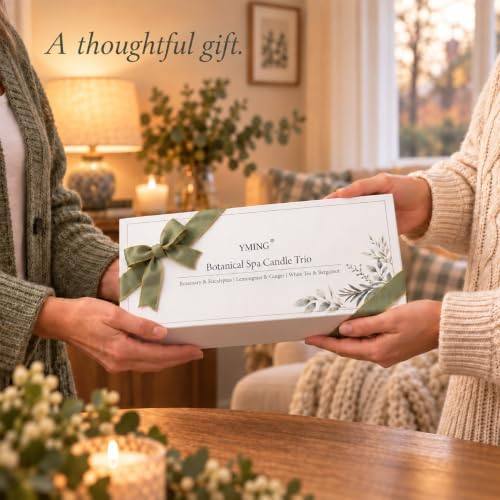 YMing Bergamot, Eucalyptus and Rosemary Scented Candle Gift Set of 3 — photo 10 of 18